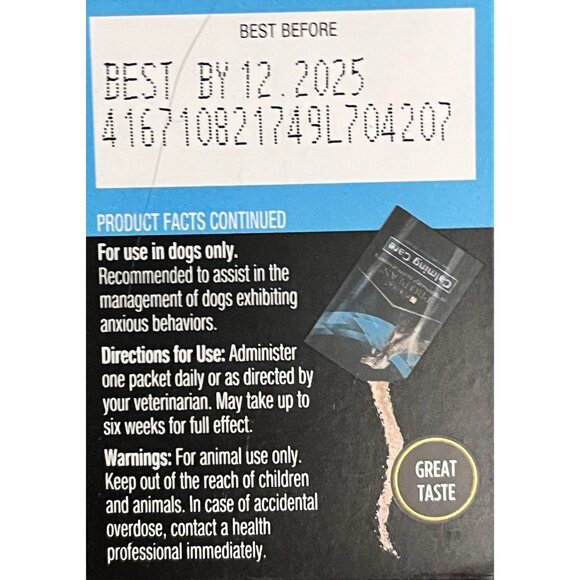 Lot of 2 Boxes Purina Pro Plan Calming Care For Dogs 60 Sachets Total - Picture 5 of 6